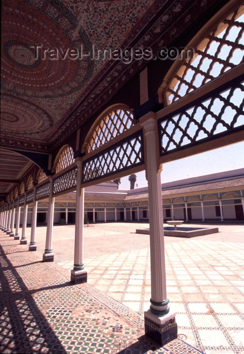 moroc117: Morocco / Maroc - Marrakesh: El Bahia Palace  - harem's residence of Bou Ahmed / Si Ahmed ben Musa, Grand Vizier to Sultan Moulay el Hassan I - La Bahia - photo by F.Rigaud - (c) Travel-Images.com - Stock Photography agency - Image Bank