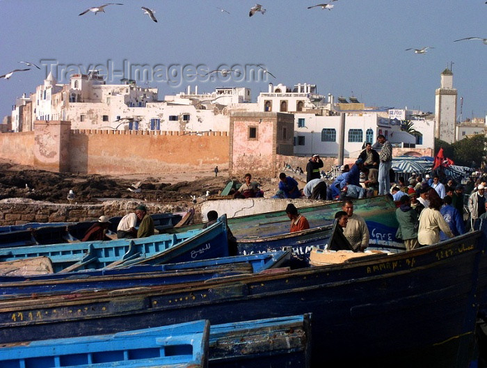 moroc181: Morocco / Maroc - Mogador / Essaouira: view of the battlements - Unesco world heritage - photo by J.Kaman - (c) Travel-Images.com - Stock Photography agency - Image Bank