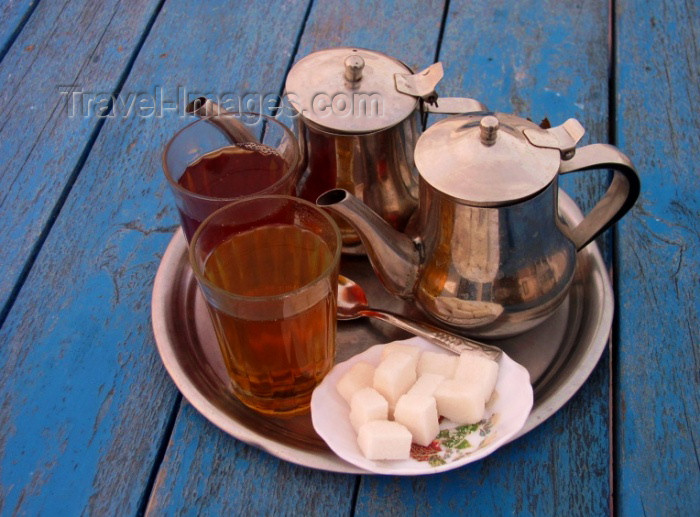 moroc190: Morocco / Maroc - Mogador / Essaouira: Moroccan tea - photo by J.Kaman - (c) Travel-Images.com - Stock Photography agency - Image Bank