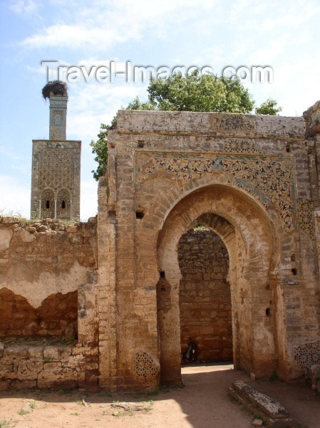 moroc252: Morocco / Maroc - Rabat: Chellah necropolis - ruined Merenid mosque - photo by J.Kaman - (c) Travel-Images.com - Stock Photography agency - Image Bank