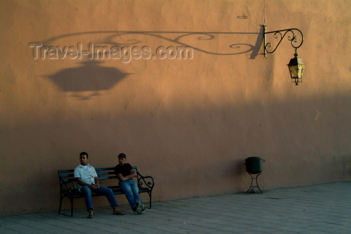 moroc343: Morocco / Maroc - Marrakesh: sunset under the lamp - photo by J.Banks - (c) Travel-Images.com - Stock Photography agency - Image Bank