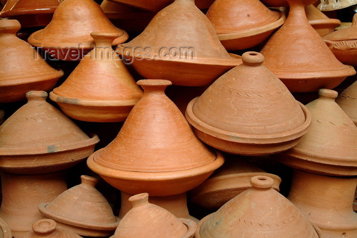 moroc359: Morocco / Maroc - Tajines - clay - ceramic - photo by J.Banks - (c) Travel-Images.com - Stock Photography agency - Image Bank