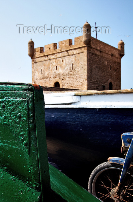 moroc418: Morocco - Essaouira: hulls and tower of the port fortress - Skala du Port - photo by M.Ricci - (c) Travel-Images.com - Stock Photography agency - Image Bank
