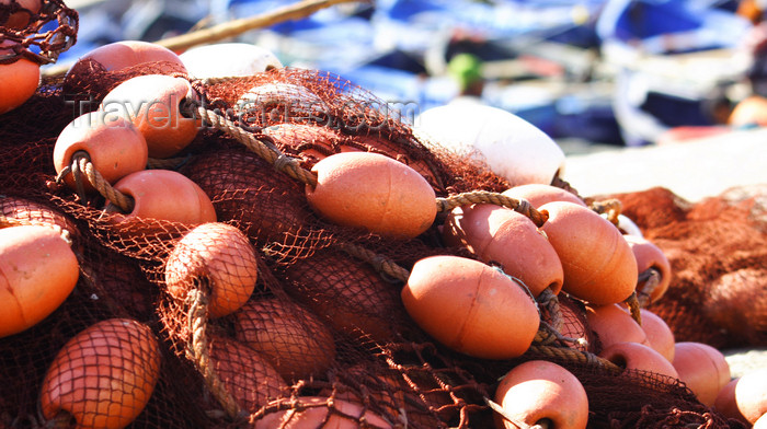 moroc486: Mogador / Essaouira - Morocco: fishing net in the port - photo by Sandia - (c) Travel-Images.com - Stock Photography agency - Image Bank