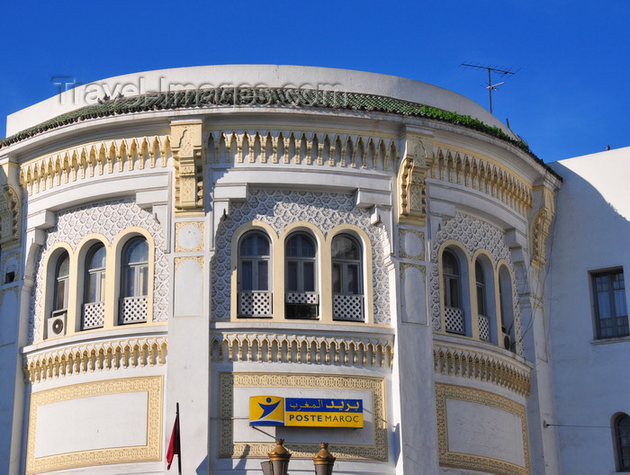 moroc527: Casablanca, Morocco: La Poste - post office in art deco architecture by Adrien Laforgue - carved motifs - Blvd Mohammed V - photo by M.Torres - (c) Travel-Images.com - Stock Photography agency - Image Bank