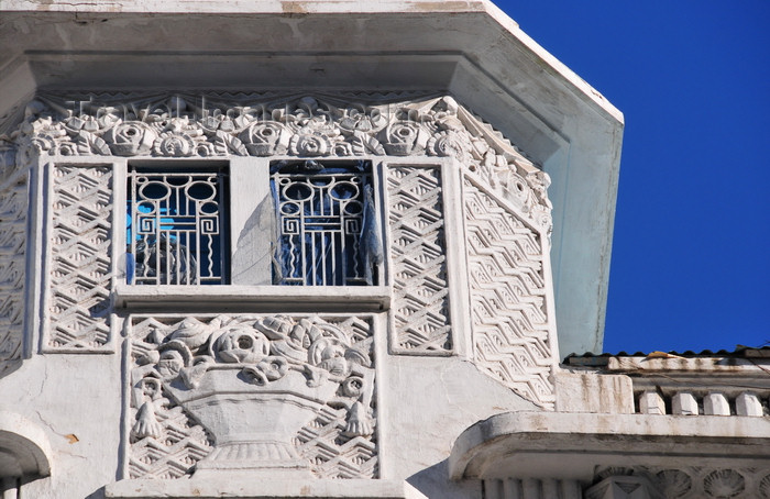 moroc530: Casablanca, Morocco: flower vase - art deco detail - Blvd Mohammed V - photo by M.Torres - (c) Travel-Images.com - Stock Photography agency - Image Bank