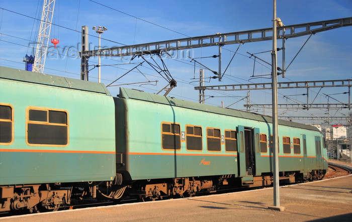 moroc554: Casablanca, Morocco: train at Casa Port station - photo by M.Torres - (c) Travel-Images.com - Stock Photography agency - Image Bank