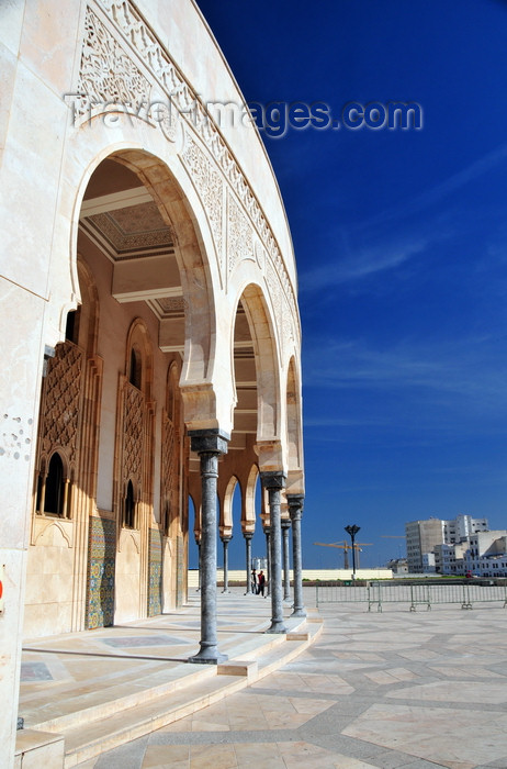moroc570: Casablanca, Morocco: Hassan II mosque - arches on the eastern side - photo by M.Torres - (c) Travel-Images.com - Stock Photography agency - Image Bank