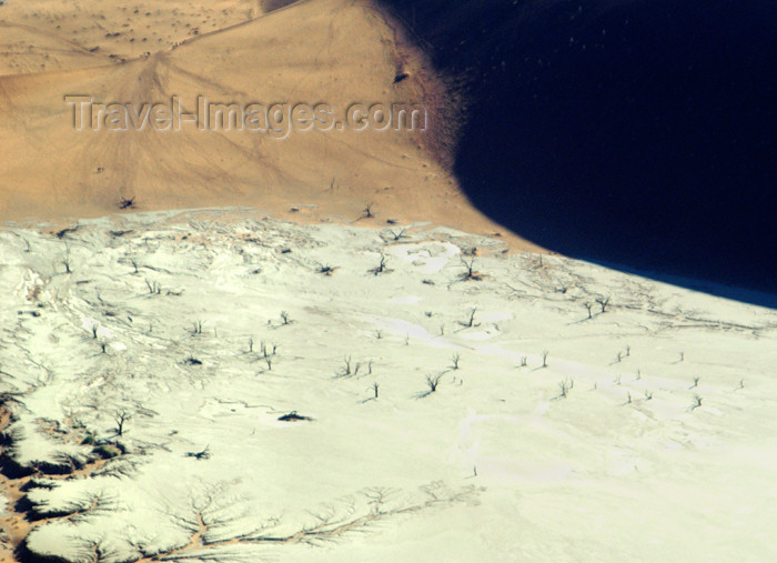 namibia101: Namibia: Aerial view of Deadvlei - dead trees and dune, Hardap region - photo by B.Cain - (c) Travel-Images.com - Stock Photography agency - Image Bank