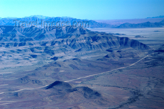 namibia114: Namibia: Aerial view of striated mountains - photo by B.Cain - (c) Travel-Images.com - Stock Photography agency - Image Bank