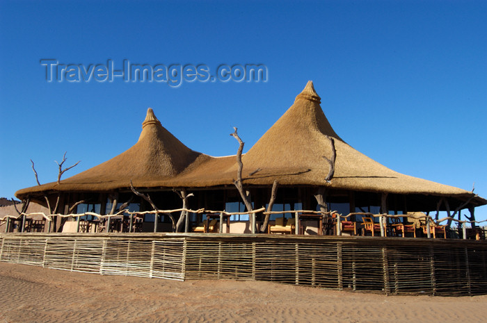 namibia154: Namibia: Kulala Lodge main building, near Sossusvlei - photo by B.Cain - (c) Travel-Images.com - Stock Photography agency - Image Bank