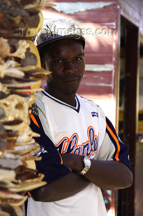 namibia220: Swakopmund, Erongo region, Namibia: souvenir seller in his shop - photo by Sandia - (c) Travel-Images.com - Stock Photography agency - Image Bank