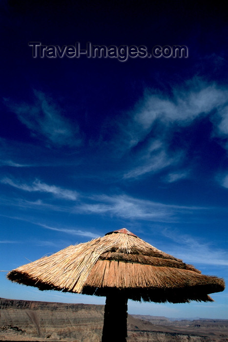 namibia89: Namibia - Fish River Canyon, Karas Region: a picnic area - hut and sky - photo by G.Friedman  - (c) Travel-Images.com - Stock Photography agency - Image Bank