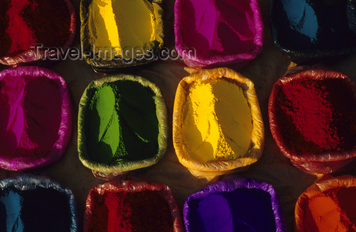 nepal263: Kathmandu, Nepal: bags with color powders for the lights and colors festival, Tihar - photo by W.Allgöwer - (c) Travel-Images.com - Stock Photography agency - Image Bank