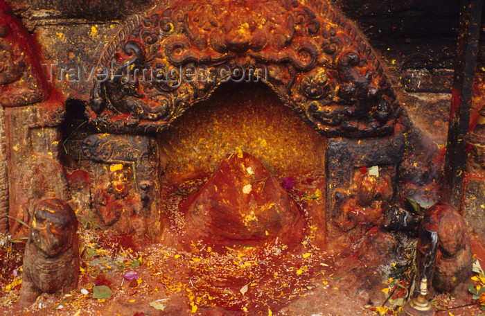 nepal273: Narayanthan village, Kathmandu valley, Nepal: Budhanilkantha temple - lingam - male power of Shiva, the creator - Shiva linga - photo by W.Allgöwer - (c) Travel-Images.com - Stock Photography agency - Image Bank