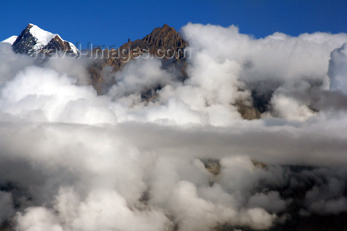 nepal329: Annapurna region, Nepal: peaks submerged in clouds - photo by M.Wright - (c) Travel-Images.com - Stock Photography agency - Image Bank