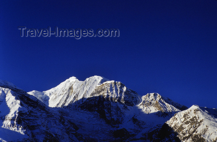 nepal356: Annapurna area, Manang district, border with Mustang district, Nepal: Khangsar Kang, Roc Noir, 7485 m - Annapurna Himal - photo by W.Allgöwer - (c) Travel-Images.com - Stock Photography agency - Image Bank