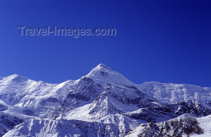 nepal358: Annapurna circuit, Manang district, border with Mustang, Nepal: Tilicho Peak, 7134 m - Nepalese Himalaya - photo by W.Allgöwer - (c) Travel-Images.com - Stock Photography agency - Image Bank