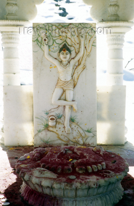 nepal367: Muktinath, Annapurna area, Mustang District, Dhawalagiri Zone, Nepal: marble relief of the Hindu god Shiva - photo by W.Allgöwer - (c) Travel-Images.com - Stock Photography agency - Image Bank