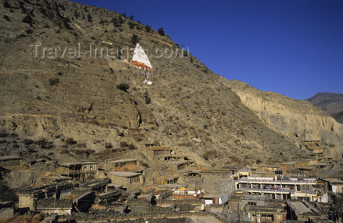 nepal392: Marpha, Annapurna area, Mustang District, Nepal: village view - Kali Gandaki valley - photo by W.Allgöwer - (c) Travel-Images.com - Stock Photography agency - Image Bank