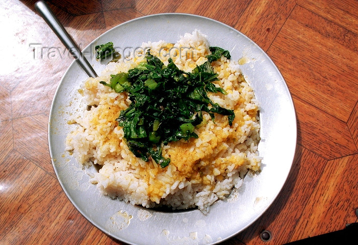 nepal52: Nepal - Kathmandu: Dahl Bot - the traditional Nepali meal - rice with lentil sauce and vegetable stew - Asian food - photo by G.Friedman - (c) Travel-Images.com - Stock Photography agency - Image Bank