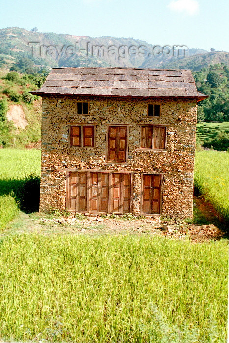 nepal99: Nepal - Annapurna region: house in the fields - photo by G.Friedman - (c) Travel-Images.com - Stock Photography agency - Image Bank
