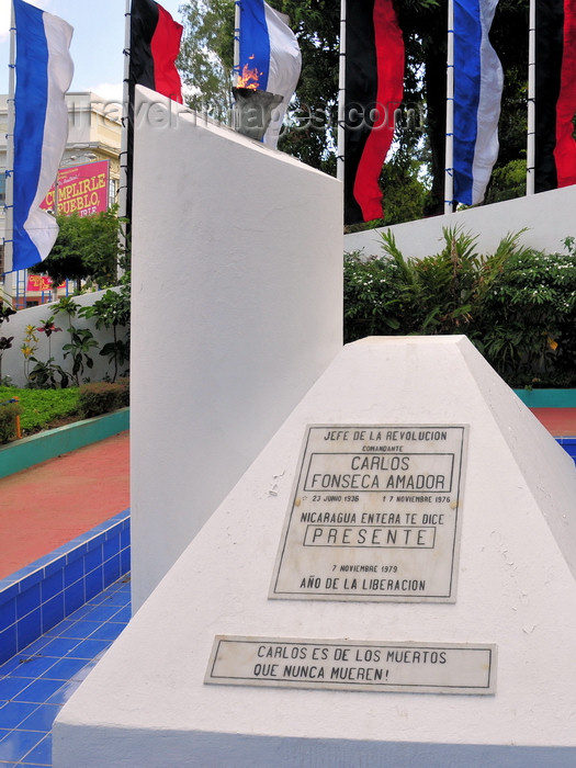 nicaragua56: Managua, Nicaragua: Comandante Carlos Fonseca Amador tomb - founder of the Sandinista National Liberation Front (FSLN) - Parque Central / Central Park - photo by M.Torres - (c) Travel-Images.com - Stock Photography agency - Image Bank