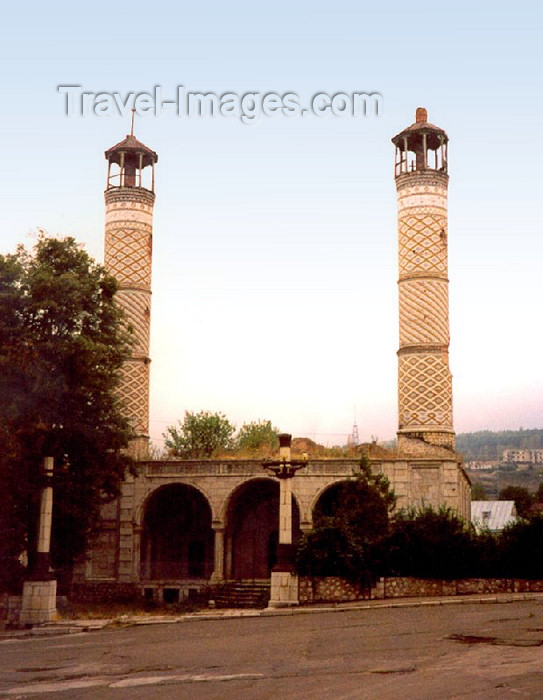 nk23: Nagorno Karabakh - Shusha / Sushi: Gevharaga mosque - religion - Islam - photo by M.Torres - (c) Travel-Images.com - Stock Photography agency - Image Bank