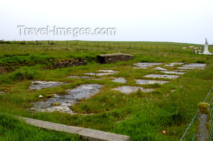 orkney10: Lamb Holm island - All that remains of the barracks where the prisoners of war were housed. Camp 60, Orkney. - (c) Travel-Images.com - Stock Photography agency - the Global Image Bank