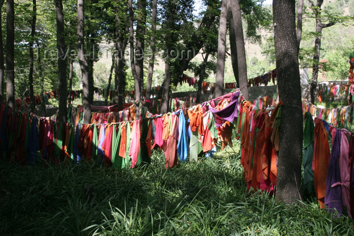 pakistan103: Pakistan - Bogar Mang, Siran Valley, NWFP: clothes outside Ghazi Baba's shrine - photo by R.Zafar - (c) Travel-Images.com - Stock Photography agency - Image Bank