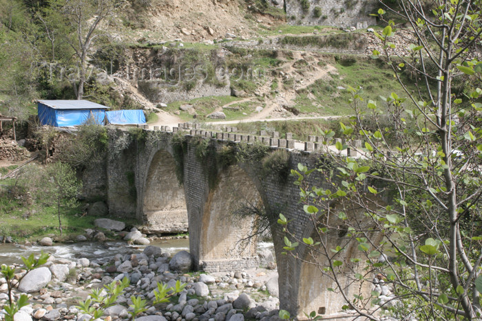 pakistan108: near Sachan Kalan, Siran Valley, NWFP, Pakistan: bridge built by the British over the river Siran - photo by R.Zafar - (c) Travel-Images.com - Stock Photography agency - Image Bank