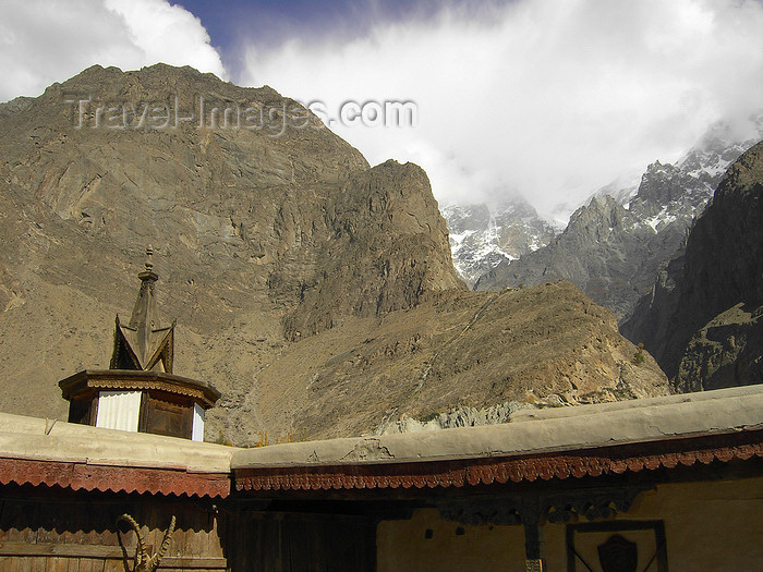 pakistan171: Karimabad / Baltit - Northern Areas, Pakistan: Ultar Sar peak, Batura Muztagh, a subrange of the Karakoram range - seen from Baltit fort - KKH - photo by D.Steppuhn - (c) Travel-Images.com - Stock Photography agency - Image Bank