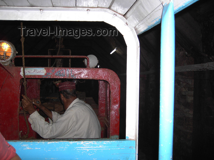 pakistan2: Jhelum District, Punjab, Pakistan: Khewra Salt Mines - down the tunnel in a minecart - photo by D.Steppuhn - (c) Travel-Images.com - Stock Photography agency - Image Bank