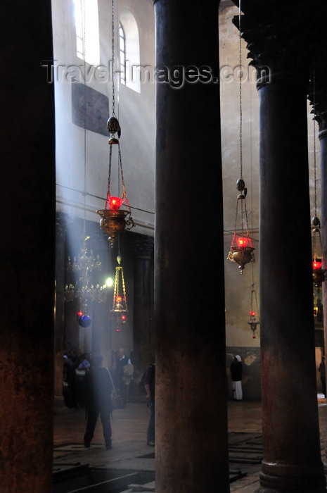 palest65: Bethlehem, West Bank, Palestine: Church of the Nativity - light ray in the interior of the Basilica of the Nativity, maintained by the Greek Orthodox Patriarchate of Jerusalem - photo by M.Torres - (c) Travel-Images.com - Stock Photography agency - Image Bank