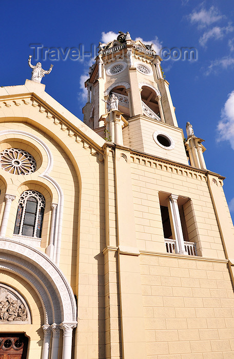 panama128: Panama City / Ciudad Panamá: San Francisco de Asis Church, bell tower and Christ the Redeemer - Plaza Bolizar - Old Quarter - Barrio San Felipe - Iglesia de San Francisco de Asis, Casco Antiguo - photo by M.Torres - (c) Travel-Images.com - Stock Photography agency - Image Bank