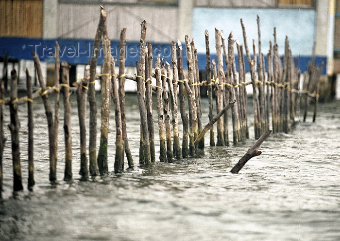 panama13: Panama - comarca Kuna Yala - San Blas Islands: traditional fence - photo by A.Walkinshaw - (c) Travel-Images.com - Stock Photography agency - Image Bank