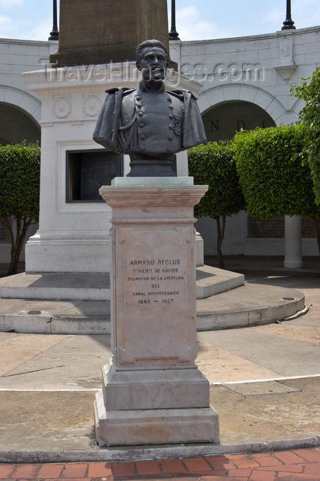 panama152: Panama City: Armand Reclus was one of the French engineers of the Panama Canal - Casco Viejo - photo by H.Olarte - (c) Travel-Images.com - Stock Photography agency - Image Bank