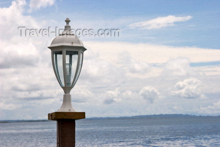 panama187: Panama - Bocas del Toro - Lampost in the Caribbean Sea - photo by H.Olarte - (c) Travel-Images.com - Stock Photography agency - Image Bank