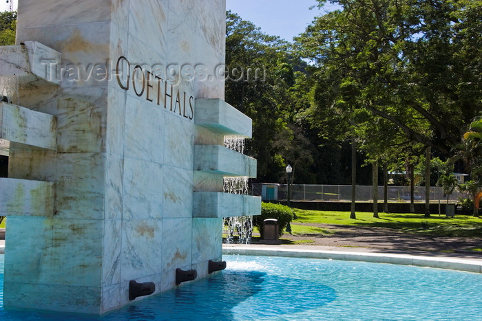 panama249: Panama Canal: George Washington Goethals Monument - civil engineer, supervisor of the construction and the opening of the Panama Canal - Administration Building, Balboa - photo by H.Olarte - (c) Travel-Images.com - Stock Photography agency - Image Bank