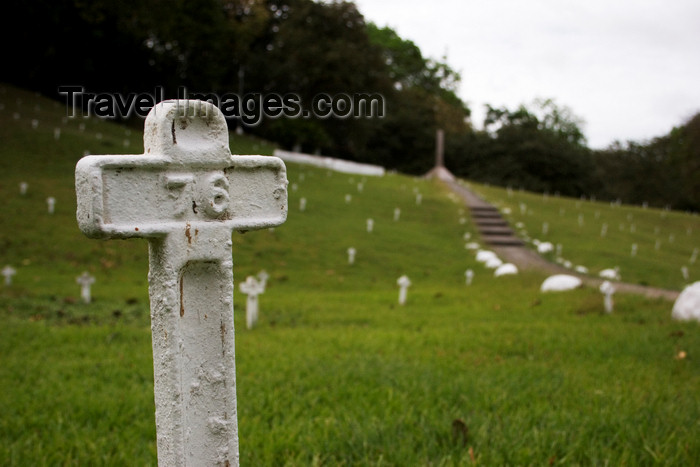 panama253: Panama Canal - French Cemetery - here are buried the remains of the workers that died during the french attempt to build the Panama Canal - photo by H.Olarte - (c) Travel-Images.com - Stock Photography agency - Image Bank