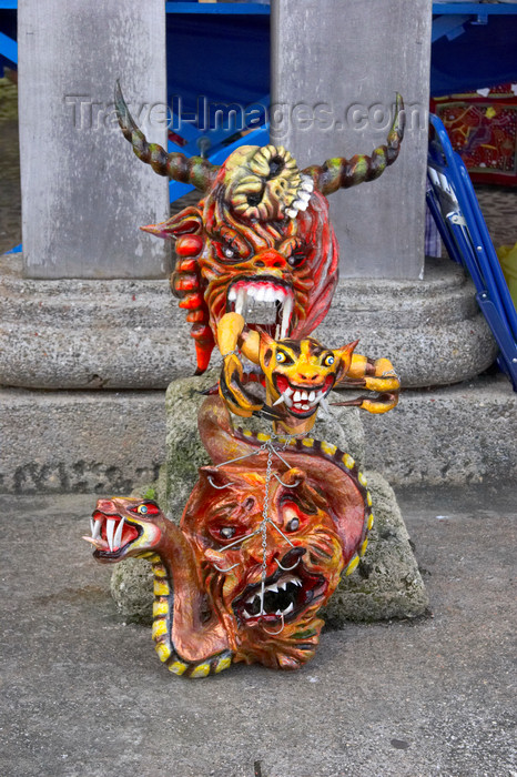 panama283: A wood sculpture inspired on the devils and congo tradition. Portobello, Colon, Panama, Central America - photo by H.Olarte - (c) Travel-Images.com - Stock Photography agency - Image Bank