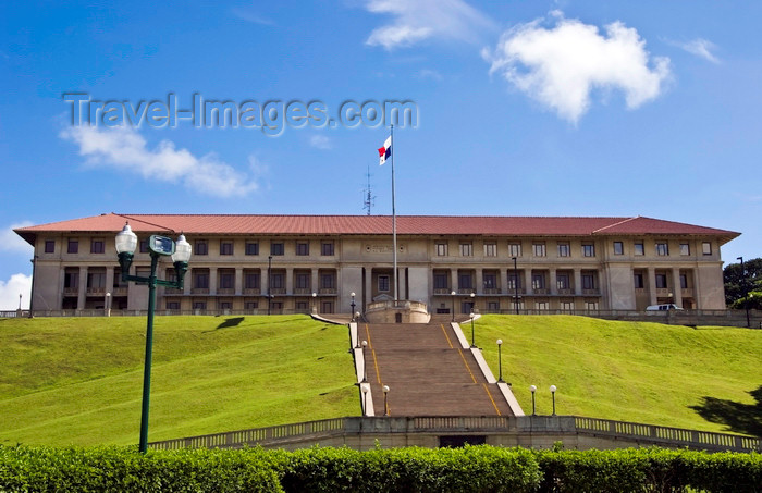 panama30: Panama Canal: Panama Canal Authority Administration Building, inaugurated on July 15, 1914, exactly one month previous to the official opening of the Panama Canal - Balboa - photo by H.Olarte - (c) Travel-Images.com - Stock Photography agency - Image Bank