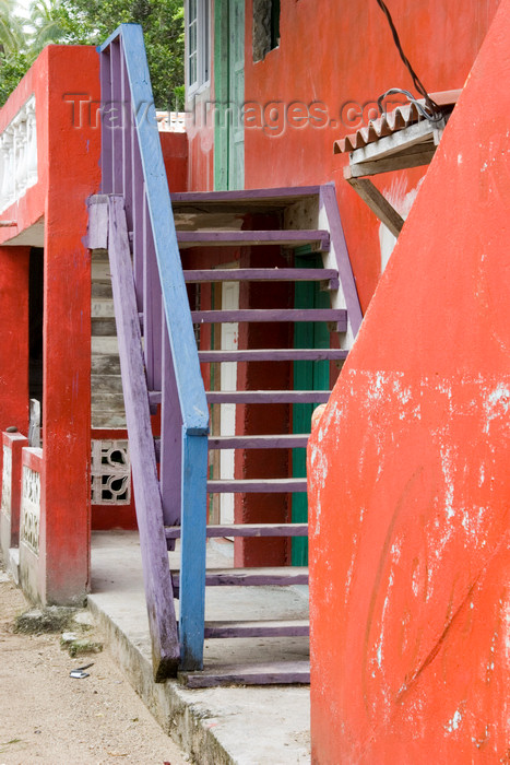 panama315: stairs - architecture detail - Isla Grande, Colon, Panama, Central America - photo by H.Olarte - (c) Travel-Images.com - Stock Photography agency - Image Bank