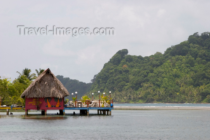 panama316: bar on stilts over the Caribbean sea - Isla Grande, Colon, Panama, Central America - photo by H.Olarte - (c) Travel-Images.com - Stock Photography agency - Image Bank