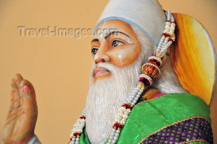 panama358: Panama City / Ciudad de Panamá: Hindu temple - Kabir ji statue - mystic poet and saint - photo by M.Torres - (c) Travel-Images.com - Stock Photography agency - Image Bank