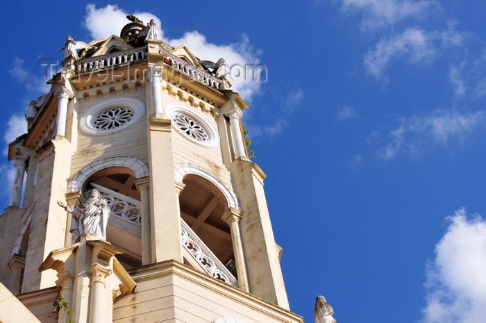 panama415: Panama City / Ciudad de Panamá: Casco Viejo - bell tower of St Francis church - Plaza Bolivar - Iglesia de San Francisco de Asis - photo by M.Torres - (c) Travel-Images.com - Stock Photography agency - Image Bank
