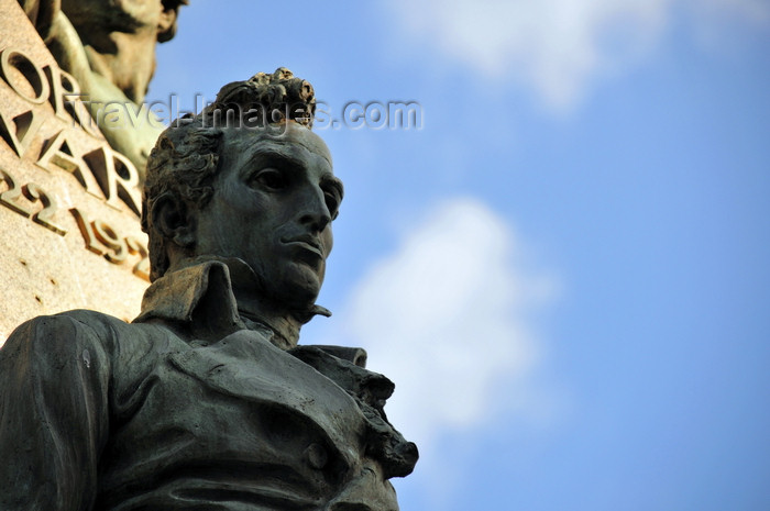 panama417: Panama City / Ciudad de Panamá: Panama city - Casco Viejo - Plaza Bolivar - detail of the Simon Bolivar monument - photo by M.Torres - (c) Travel-Images.com - Stock Photography agency - Image Bank