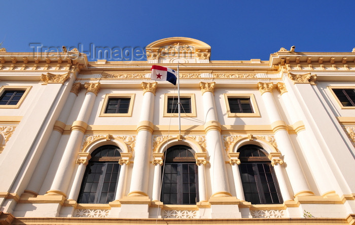 panama423: Panama City / Ciudad de Panama:  Casco Viejo - façade of the Palacio de Gobierno - architect Genaro Ruggieri - photo by M.Torres - (c) Travel-Images.com - Stock Photography agency - Image Bank