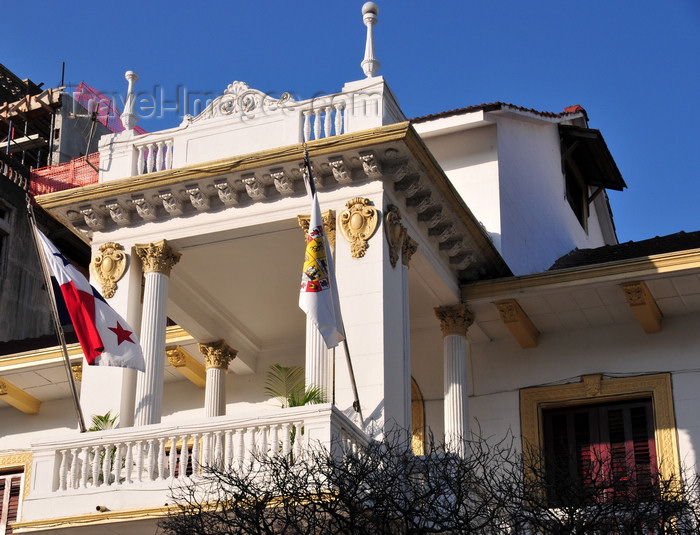 panama431: Panama City / Ciudad de Panamá: Casco Viejo - balcony of the Casa de la Municipalidad - photo by M.Torres - (c) Travel-Images.com - Stock Photography agency - Image Bank