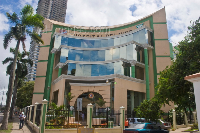 panama479: Panama City / Ciudad de Panama: Hospital del Niño - Children's Hospital - paediatric hospital  on Av. Balboa, calle 34  - photo by H.Olarte - (c) Travel-Images.com - Stock Photography agency - Image Bank